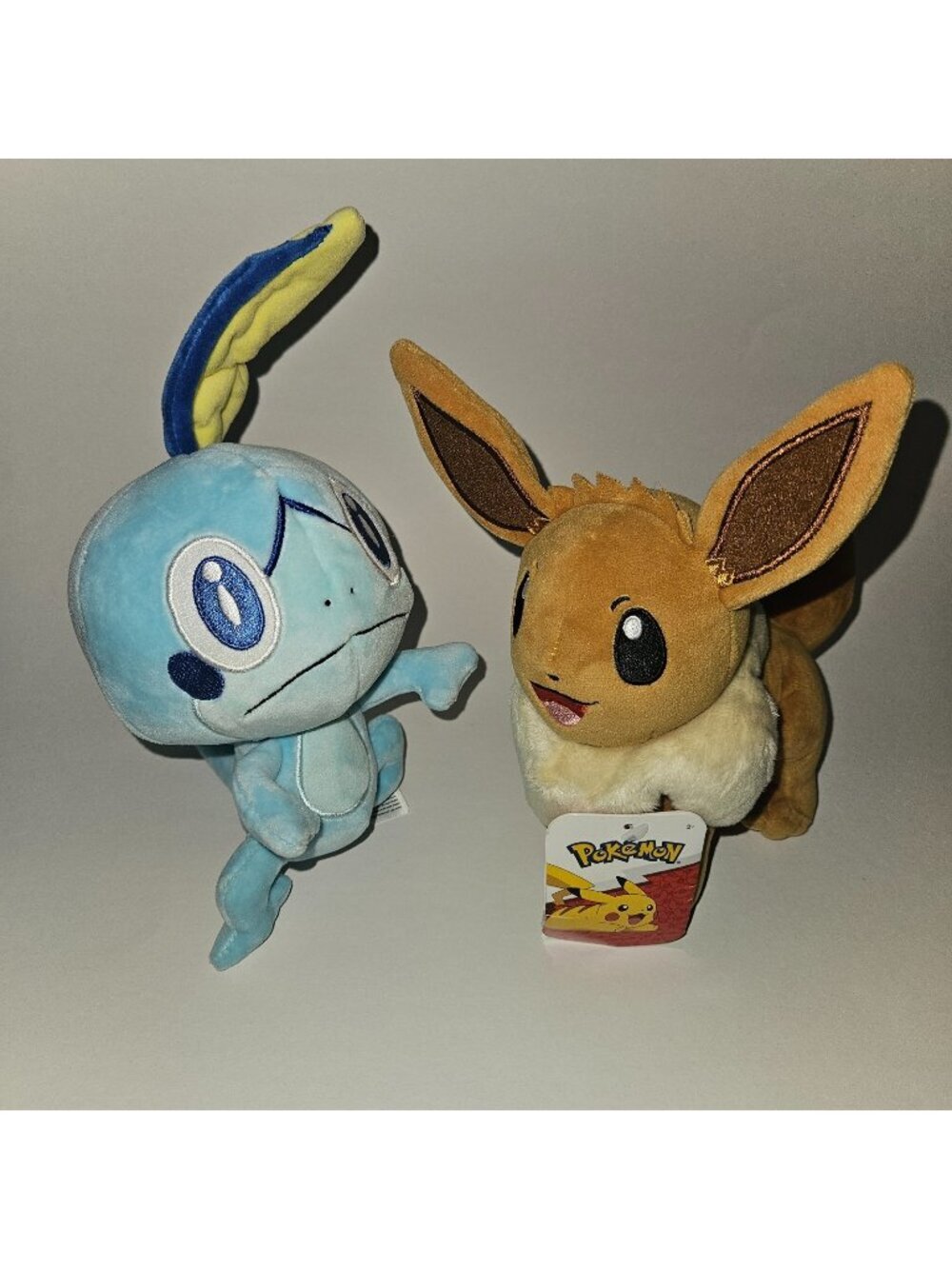 Eevee Sobble Pokemon Plush Lot Stuffed Animal Toy Game Freak Nintendo Blue Brown